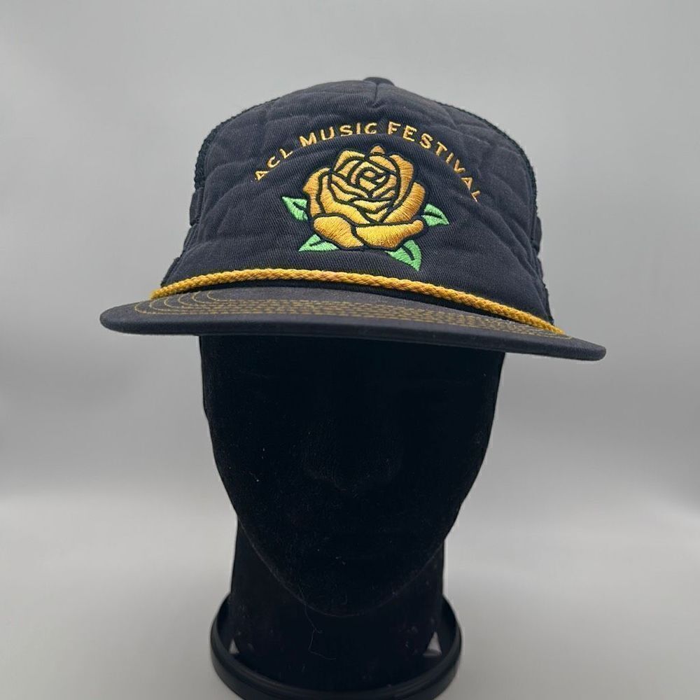 ACL Music Fest Hat Howler Bros Cap 3 Stripe Trucker‎ Mesh Snapback Rope Rose